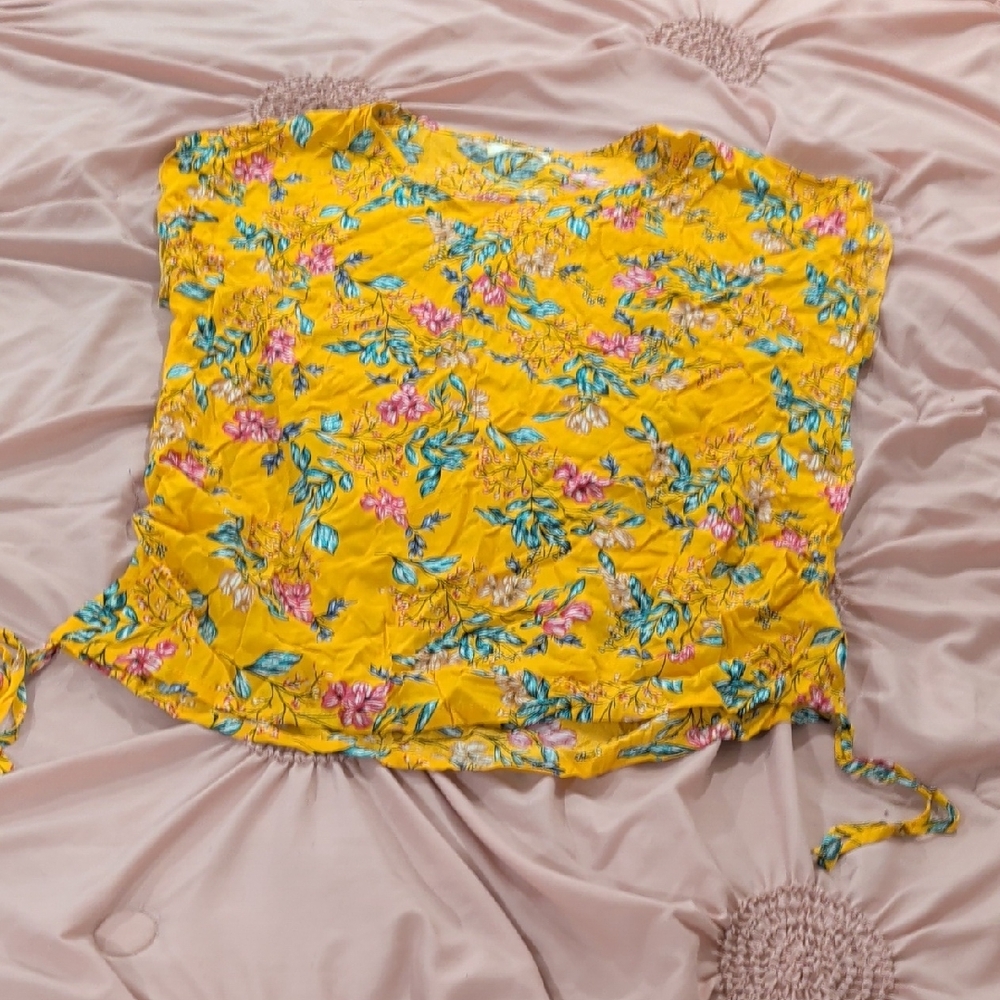 Floral Yellow Women's Top
